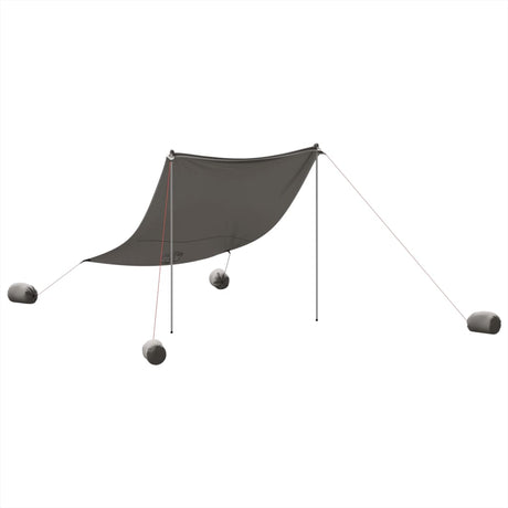 Strandluifel met zandankers 214x236 cm grijs - AllerleiShop