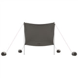 Strandluifel met zandankers 214x236 cm grijs - AllerleiShop