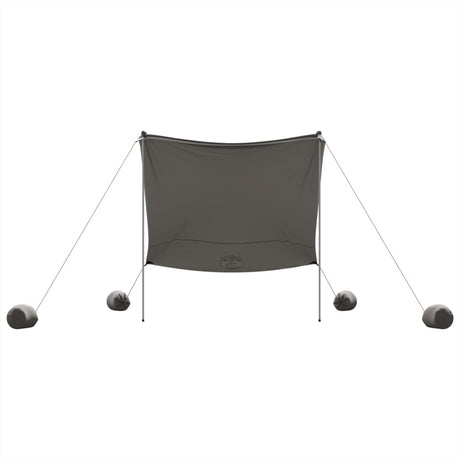 Strandluifel met zandankers 214x236 cm grijs - AllerleiShop