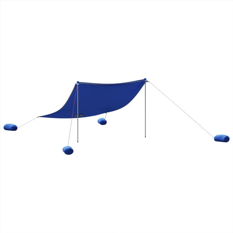 Strandluifel met zandankers 304x300 cm blauw - AllerleiShop