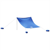 Strandluifel met zandankers 304x300 cm blauw - AllerleiShop