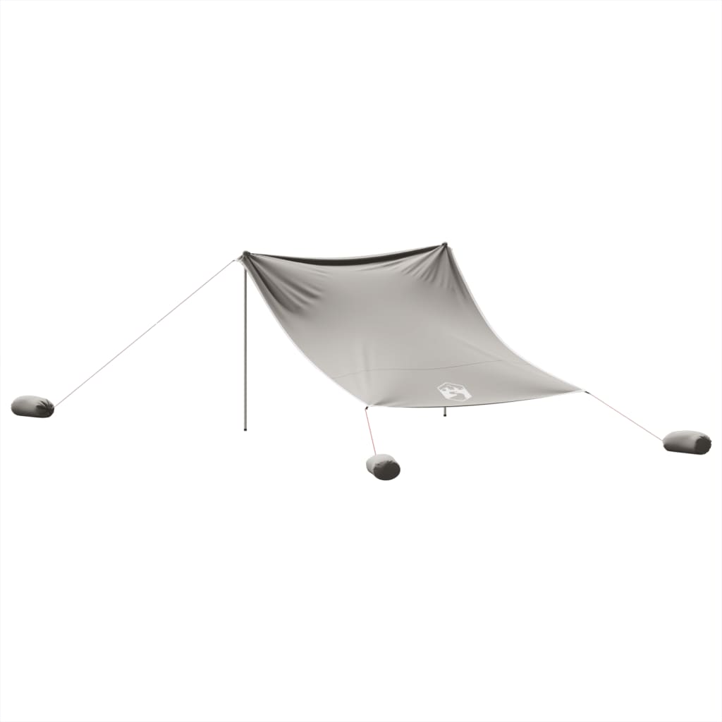 Strandluifel met zandankers 304x300 cm grijs - AllerleiShop