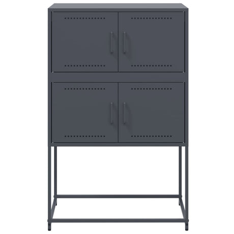 Dressoir 68,5x38,5x107 cm staal antracietkleurig