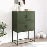 Dressoir 68,5x38,5x107 cm staal olijfgroen - AllerleiShop