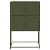 Dressoir 68,5x38,5x107 cm staal olijfgroen