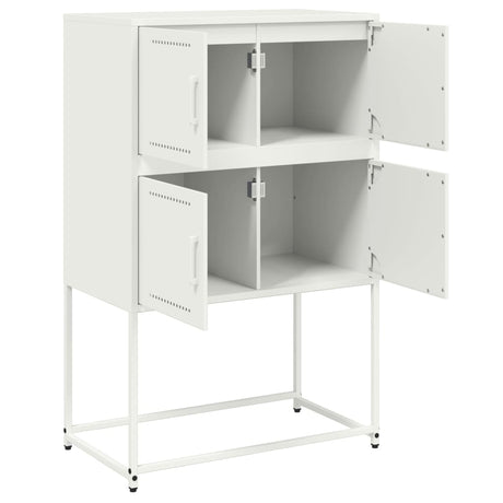 Dressoir 68,5x38,5x107 cm staal wit - AllerleiShop