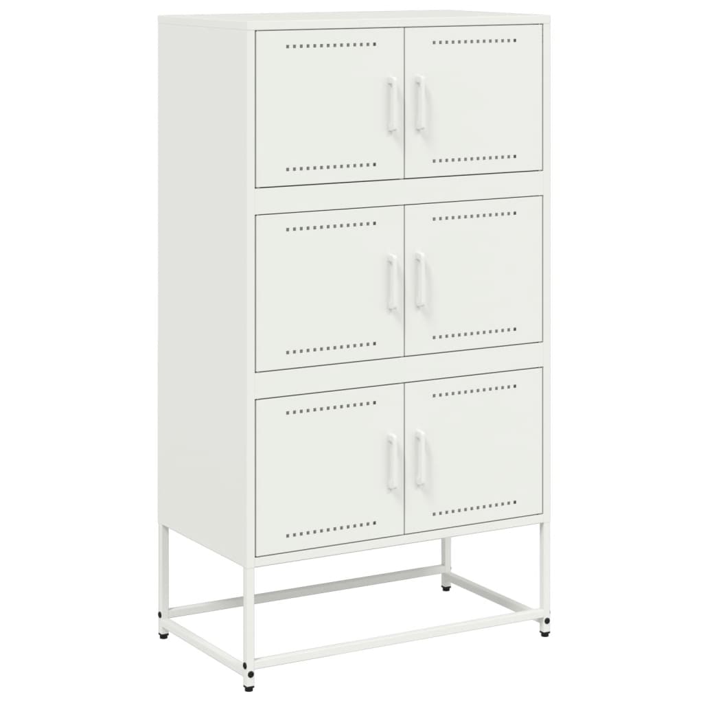 Dressoir 68,5x38,5x123,5 cm staal wit - AllerleiShop