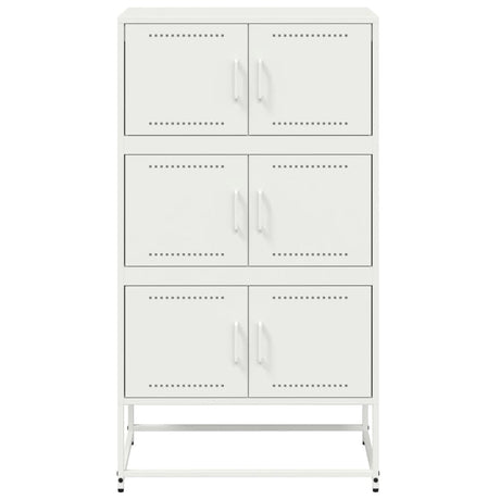 Dressoir 68,5x38,5x123,5 cm staal wit - AllerleiShop