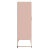 Hoge kast 68,5x38,5x123,5 cm staal roze - AllerleiShop