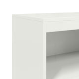 Hoge kast 68,5x38,5x123,5 cm staal wit - AllerleiShop