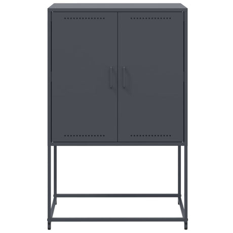 Hoge kast 68,5x38,5x107 cm staal antracietkleurig - AllerleiShop