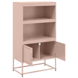 Hoge kast 68,5x38,5x107 cm staal mosterdgeel - AllerleiShop