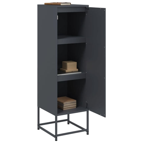 Hoge kast 36x39x123 cm staal antracietkleurig - AllerleiShop