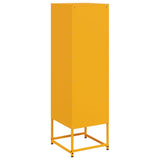 Hoge kast 36x39x123 cm staal mosterdgeel - AllerleiShop