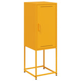 Hoge kast 36x39x107 cm staal mosterdgeel - AllerleiShop