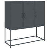 Hoge kast 100,5x39x107 cm staal antracietkleurig - AllerleiShop