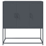 Hoge kast 100,5x39x107 cm staal antracietkleurig - AllerleiShop