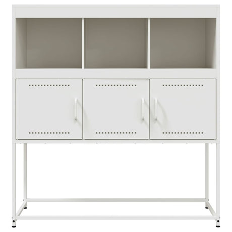 Dressoir 100,5x39x107 cm staal wit - AllerleiShop