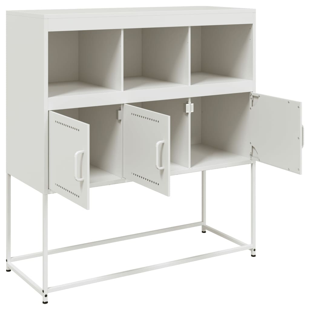 Dressoir 100,5x39x107 cm staal wit - AllerleiShop