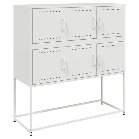 Dressoir 100,5x39x107 cm staal wit - AllerleiShop