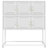 Dressoir 100,5x39x107 cm staal wit - AllerleiShop