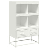 Hoge kast 68x39x111,5 cm staal wit - AllerleiShop