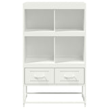 Hoge kast 68x39x111,5 cm staal wit - AllerleiShop