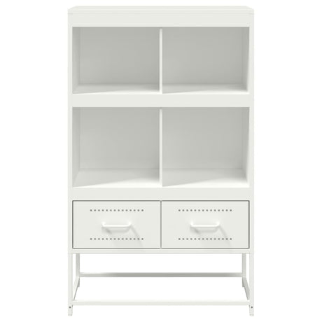 Hoge kast 68x39x111,5 cm staal wit - AllerleiShop