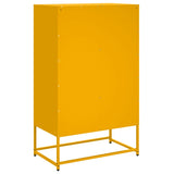 Hoge kast 68x39x111,5 cm staal mosterdgeel - AllerleiShop