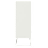 Hoge kast 68x39x111,5 cm staal wit - AllerleiShop