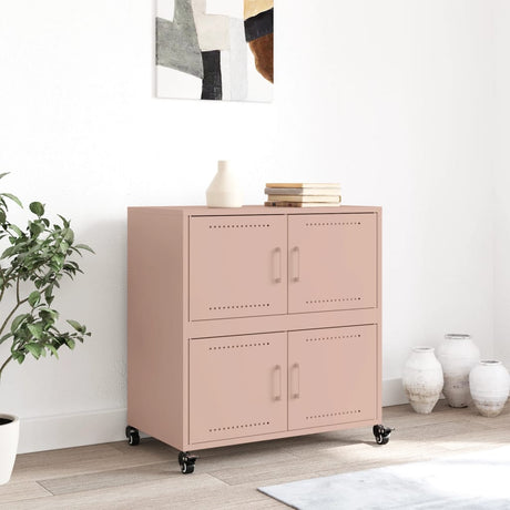 Dressoir 68x39x72 cm staal roze - AllerleiShop