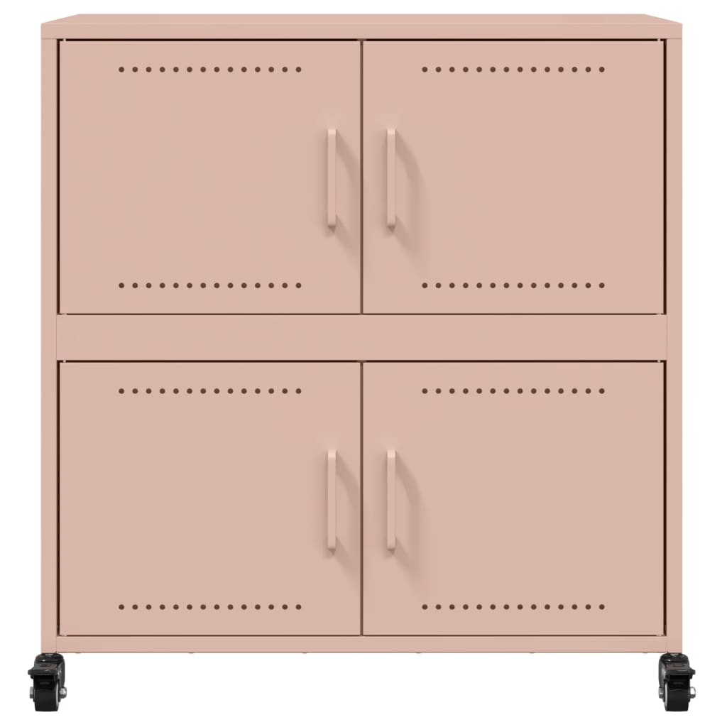 Dressoir 68x39x72 cm staal roze - AllerleiShop