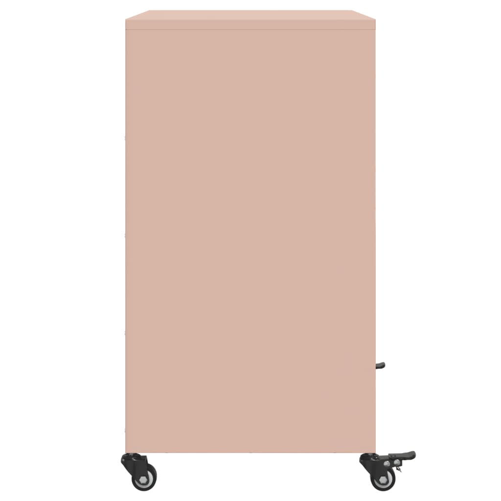 Dressoir 68x39x72 cm staal roze - AllerleiShop