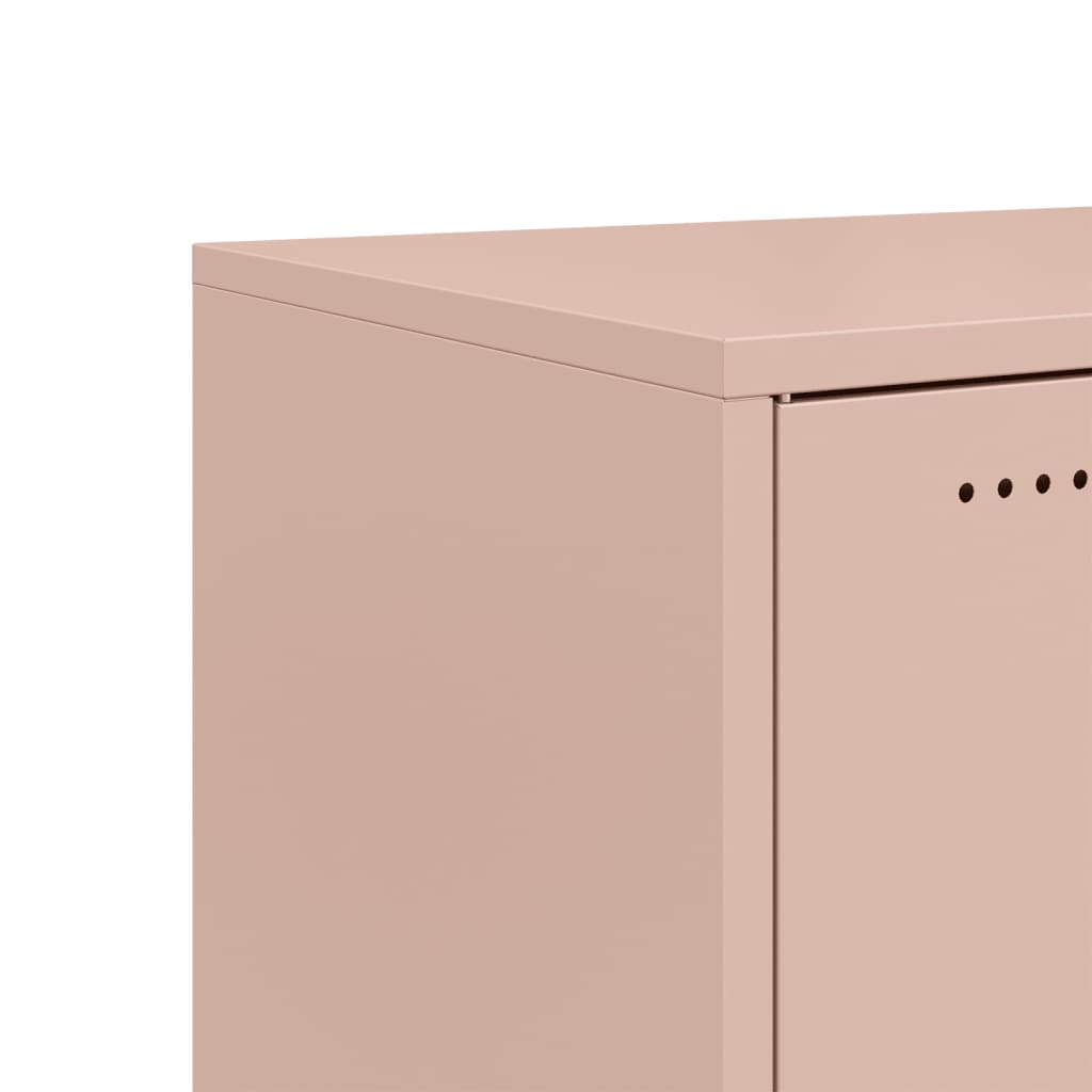 Dressoir 68x39x72 cm staal roze - AllerleiShop