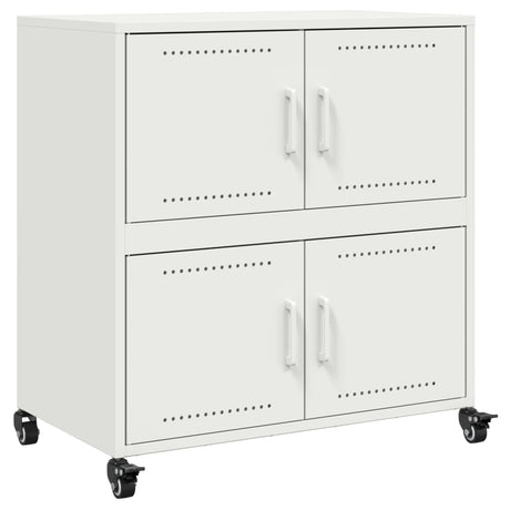 Dressoir 68x39x72 cm staal wit - AllerleiShop