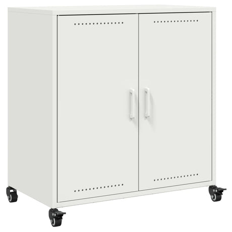 Dressoir 68,5x39x72 cm staal wit - AllerleiShop