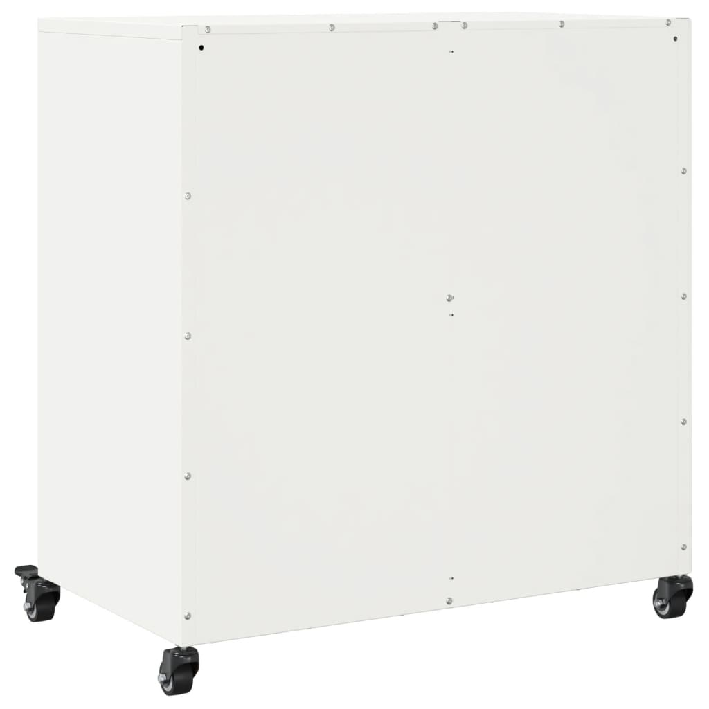 Dressoir 68,5x39x72 cm staal wit - AllerleiShop