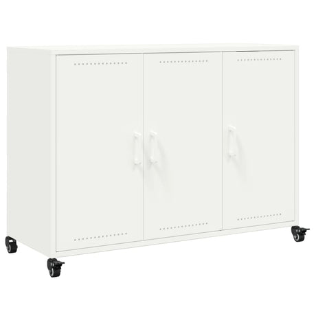 Dressoir 100,5x39x72 cm staal wit - AllerleiShop