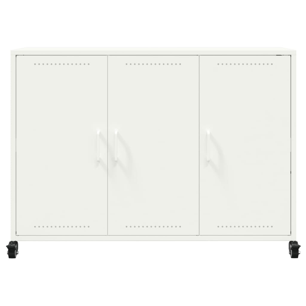 Dressoir 100,5x39x72 cm staal wit - AllerleiShop