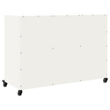 Dressoir 100,5x39x72 cm staal wit - AllerleiShop