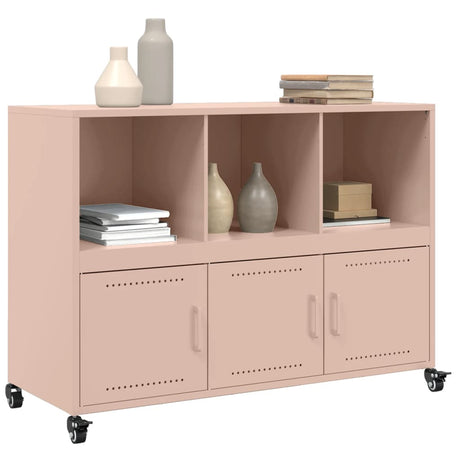 Dressoir 100,5x39x72 cm staal roze - AllerleiShop