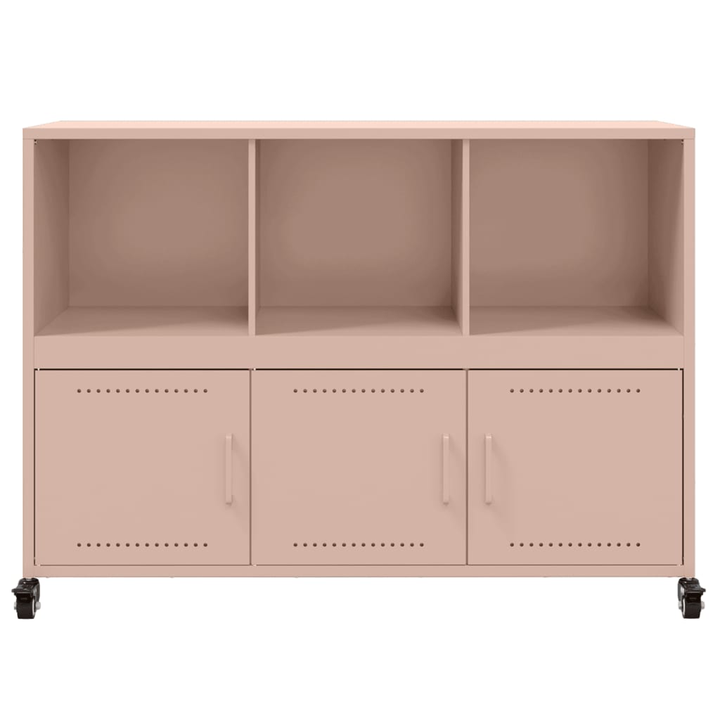 Dressoir 100,5x39x72 cm staal roze - AllerleiShop