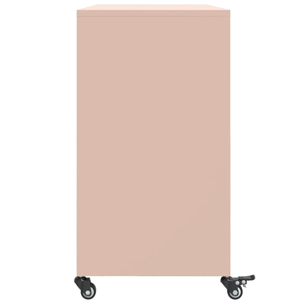 Dressoir 100,5x39x72 cm staal roze - AllerleiShop