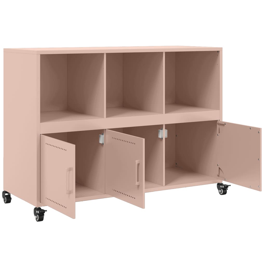 Dressoir 100,5x39x72 cm staal roze - AllerleiShop