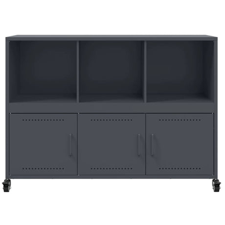 Dressoir 100,5x39x72 cm staal antracietkleurig - AllerleiShop