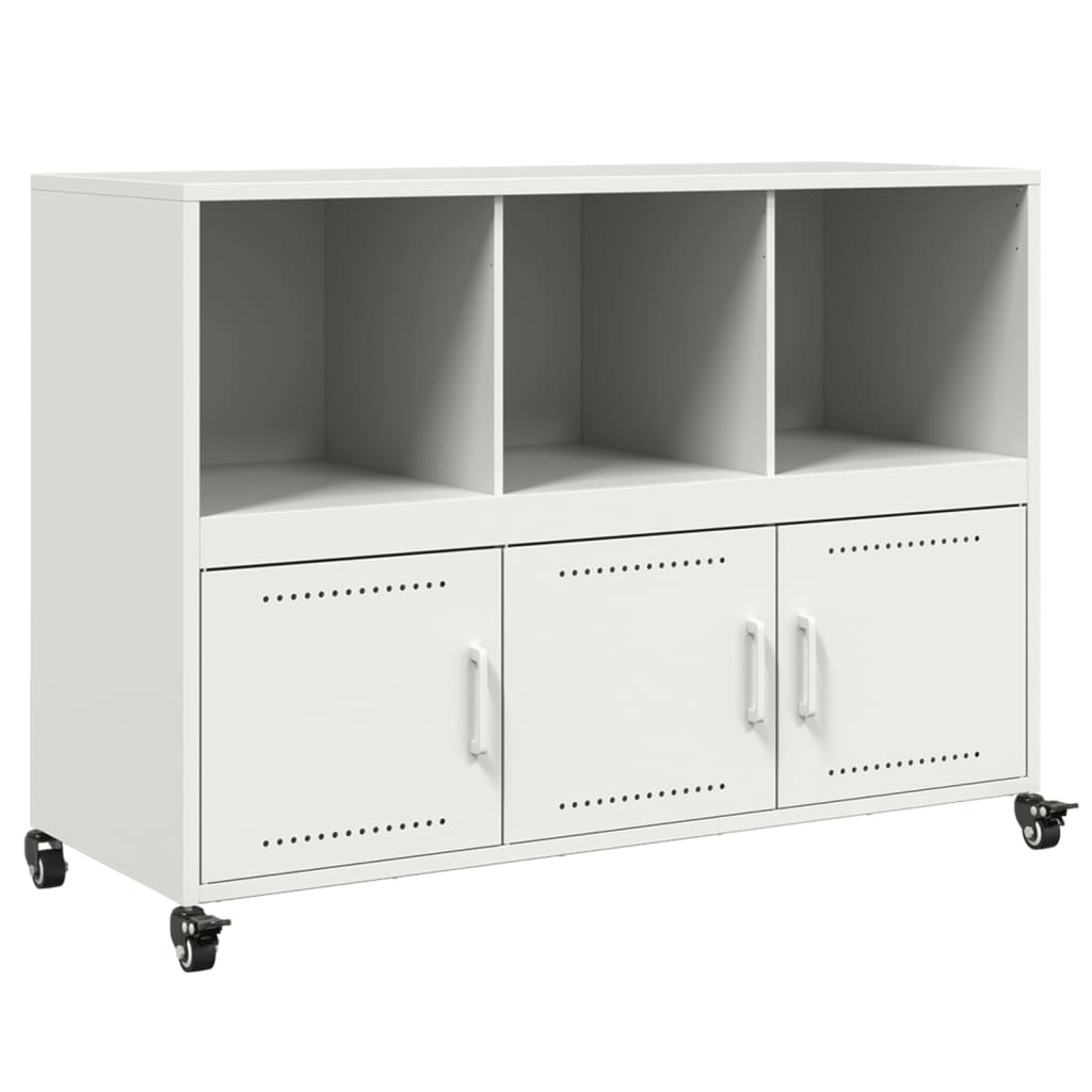 Dressoir 100,5x39x72 cm staal wit - AllerleiShop