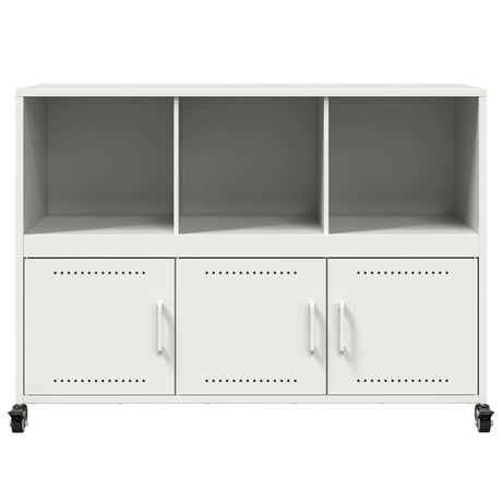 Dressoir 100,5x39x72 cm staal wit - AllerleiShop