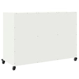 Dressoir 100,5x39x72 cm staal wit - AllerleiShop