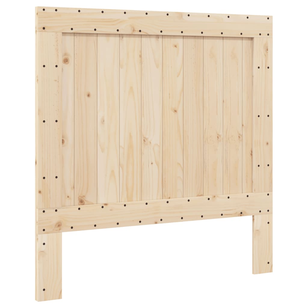 Bedframe met hoofdbord massief grenenhout 100x200 cm