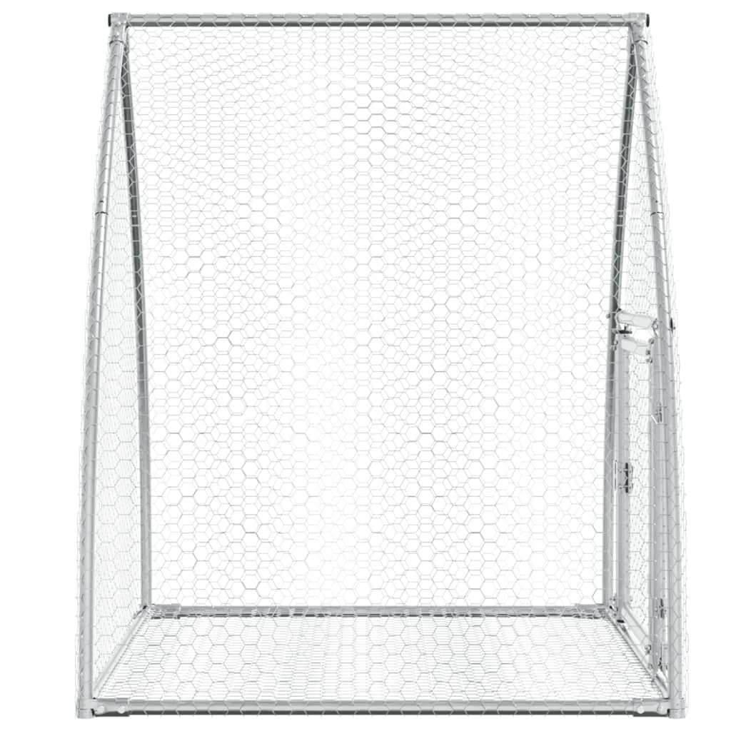 Konijnenhok 100x105x120 cm gegalvaniseerd staal zilverkleurig - AllerleiShop